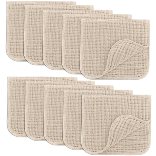 Baby Burp Cloths - 100% Muslin Cotton by Comfy Cubs