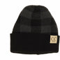 Baby Buffalo Plaid Cuff Beanie for Newborns