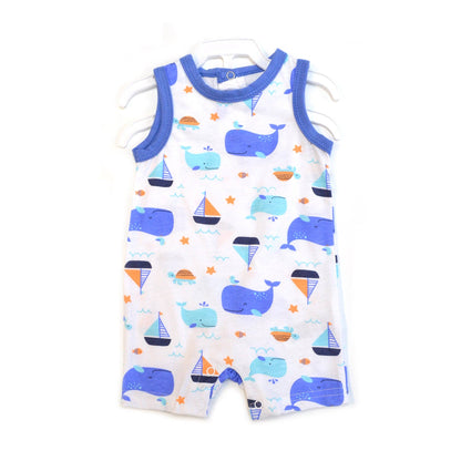 2pcs Set Baby Sleeveless Rompers Tank Top Jumpsuit