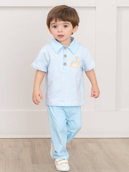 Picnic Hop Embroidered Cotton Outfit