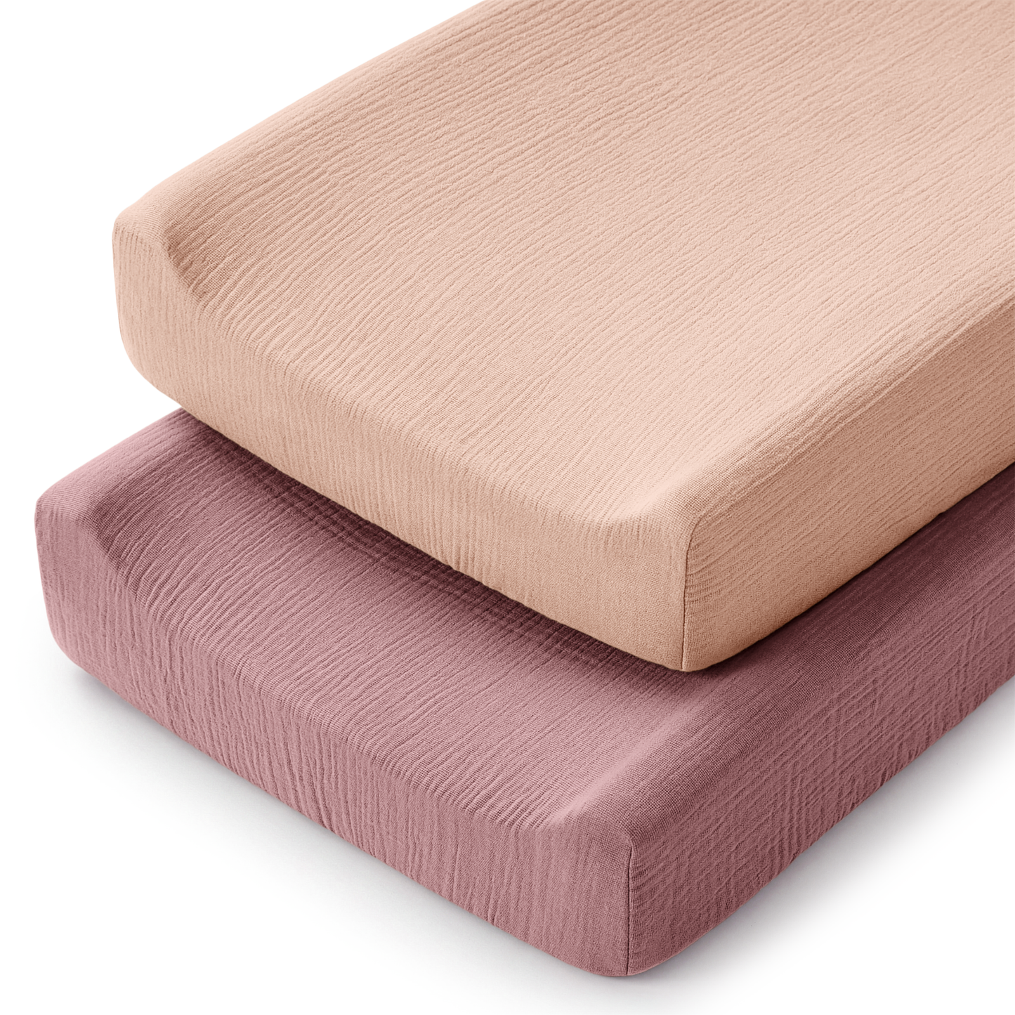 Muslin Fitted Changing Pad Cover, 2 Pack by Comfy Cubs