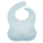 Silicone Baby Bib Roll Up & Stay Closed - (Sky)