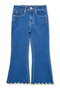 Toddler Flare Leg Denim Jean w/ Scalloped Hem - Medium