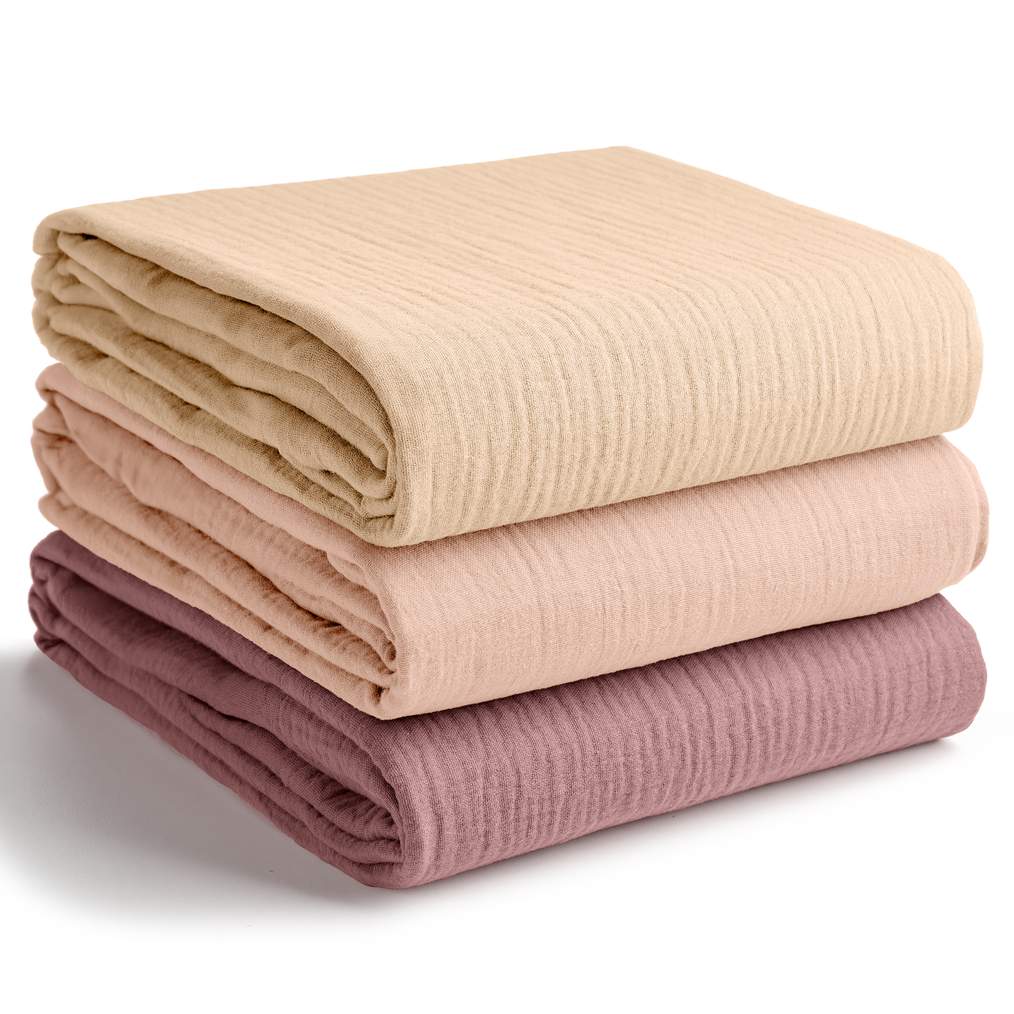 Muslin Swaddle Blankets Pack of 3 by Comfy Cubs