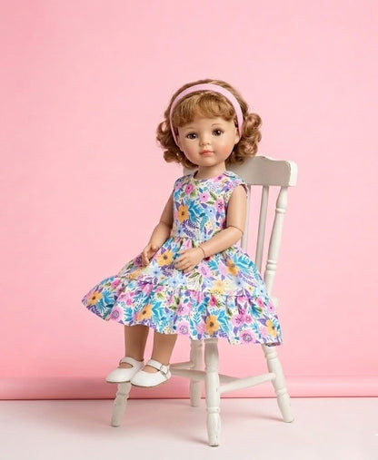 Sunlit Petals - Doll Dress