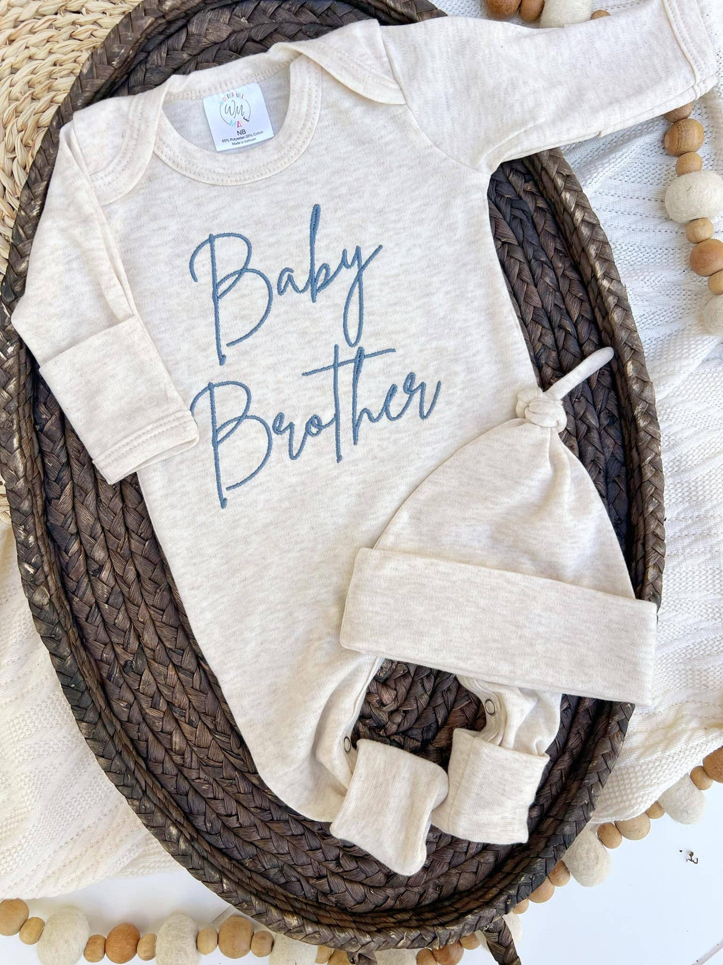 Baby Romper | Baby Brother Blue