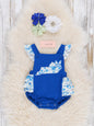 Kentucky Embroidered Floral Ruffle Bubble