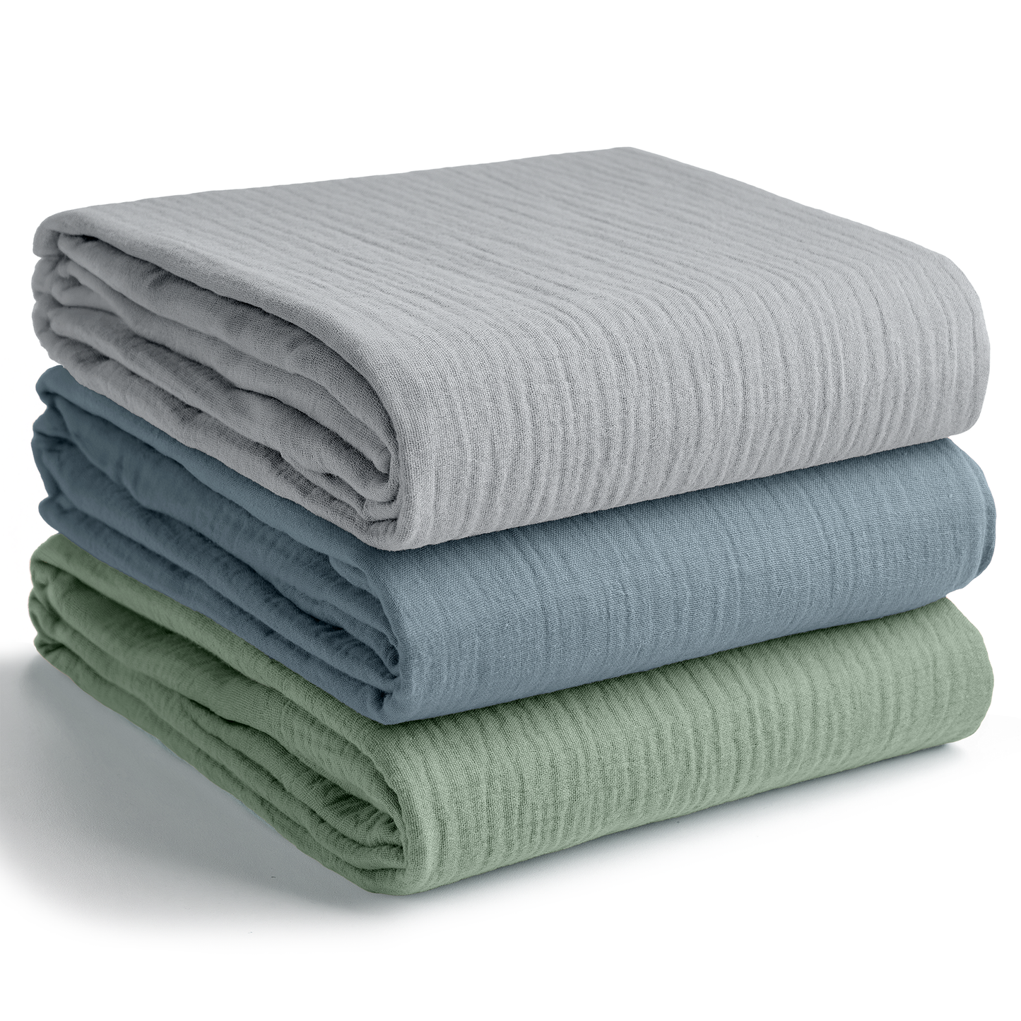 Muslin Swaddle Blankets Pack of 3 by Comfy Cubs