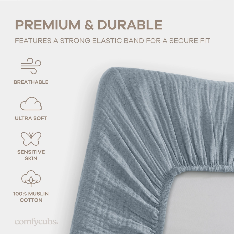 Muslin Bassinet Sheets - 2 pack