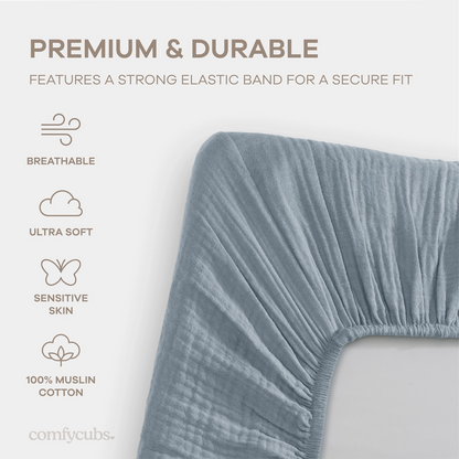 Muslin Bassinet Sheets - 2 pack