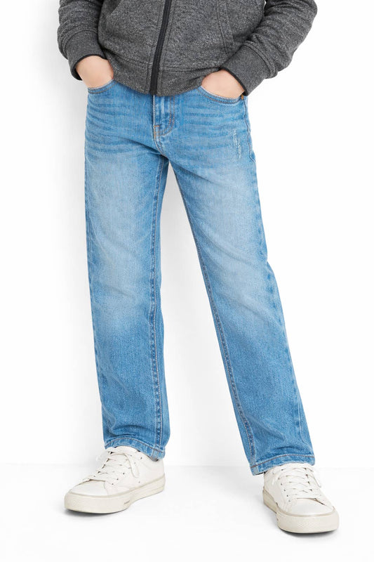 Boy's Basic Fit Jean - Light Denim