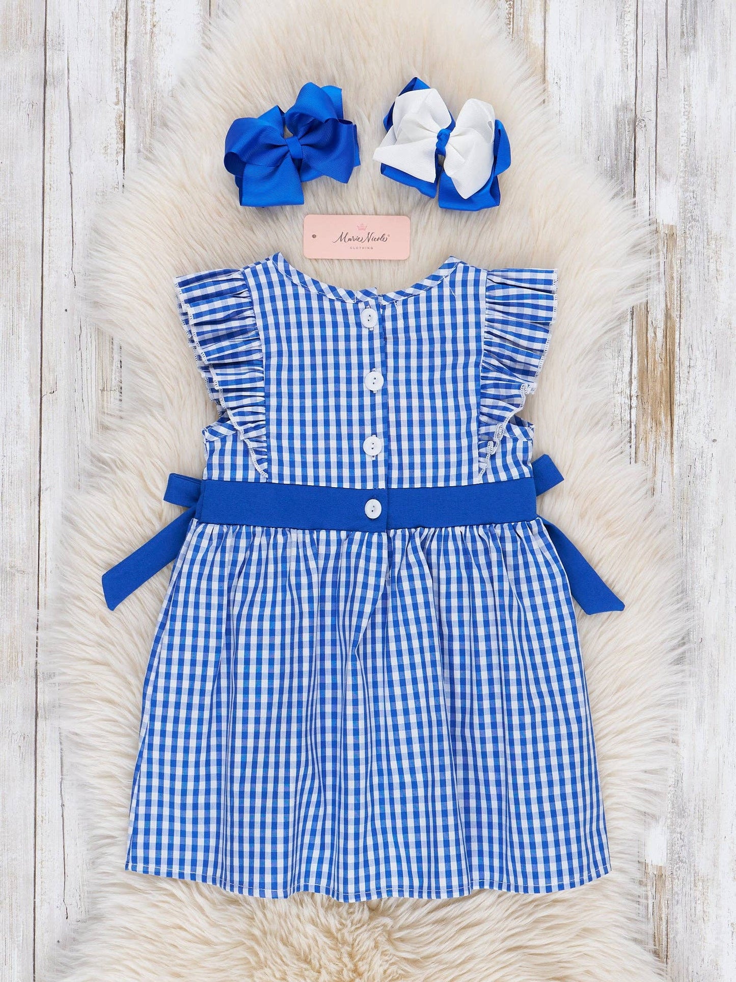 Kentucky Smocked Gingham Dress