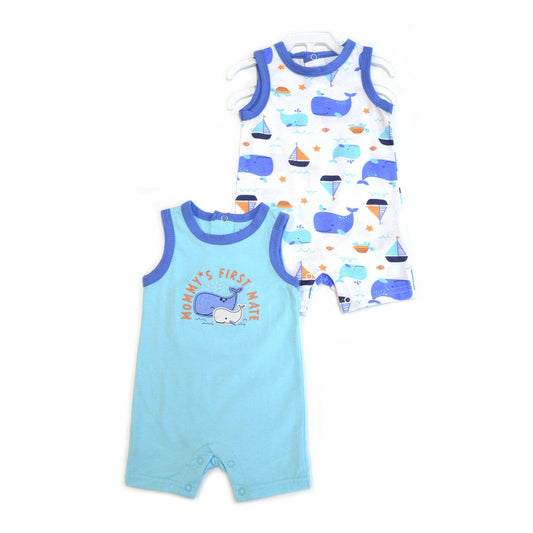 2pcs Set Baby Sleeveless Rompers Tank Top Jumpsuit