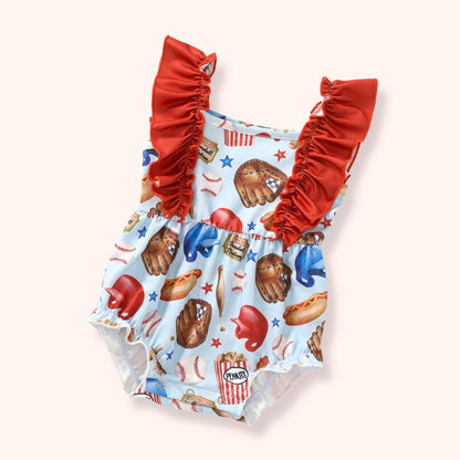 Baseball Life - Girl Romper