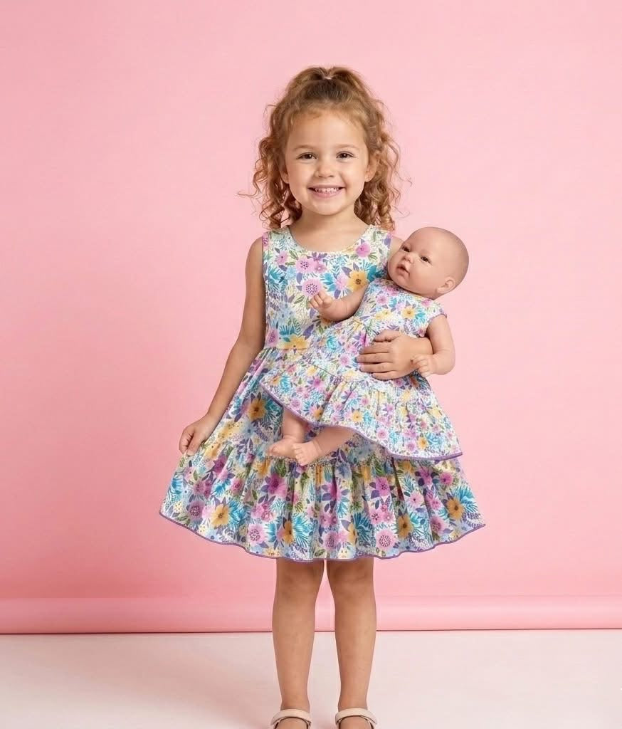 Sunlit Petals - Doll Dress