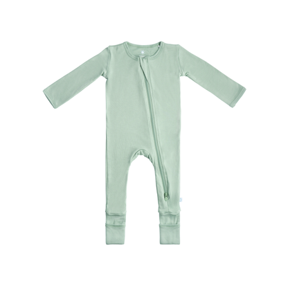 Baby Bamboo Pajamas w/ DreamCuffs® - Sage Green