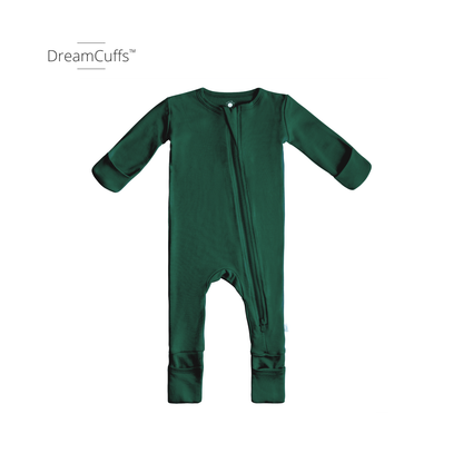 Baby Bamboo Pajamas w/ DreamCuffs™ - Dusty Rose