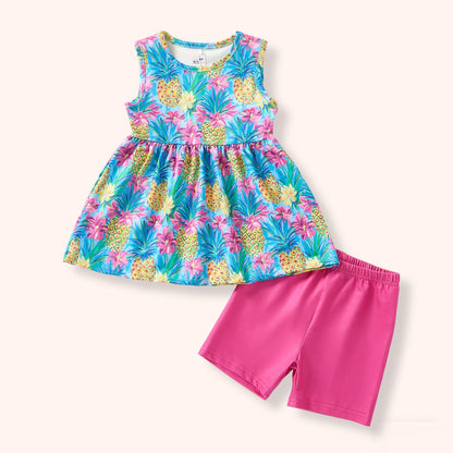 Preppy Pineapple - Shorts Set