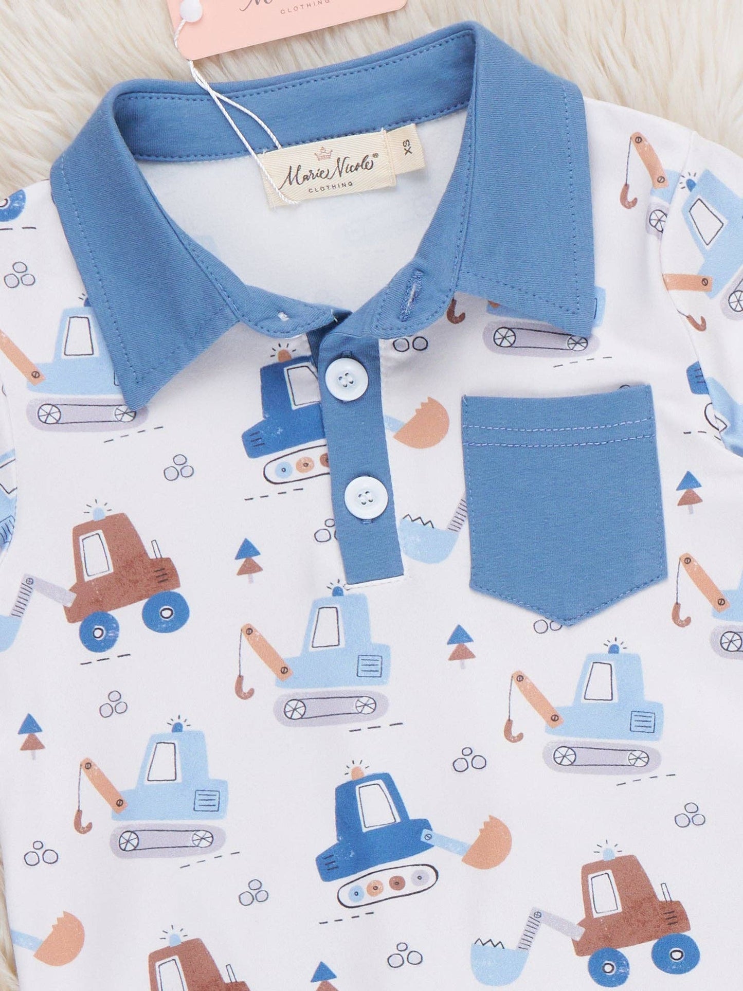 Busy Excavators Polo Outfit
