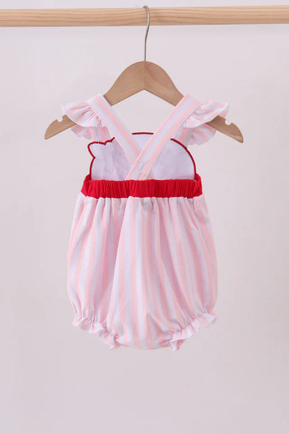 Pink Baseball Applique Bubble