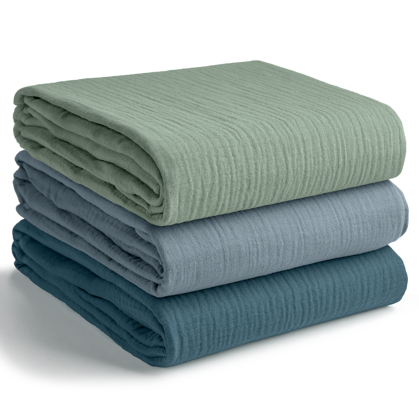 Muslin Swaddle Blankets Pack of 3 by Comfy Cubs