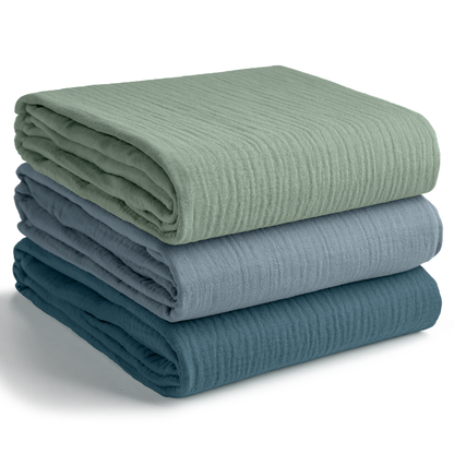 Muslin Swaddle Blankets Pack of 3 by Comfy Cubs