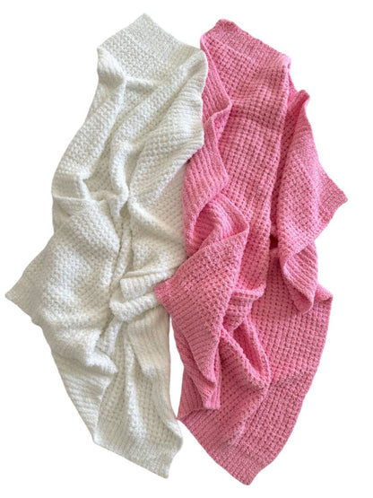 Phufy® Bliss Waffle Blanket, White