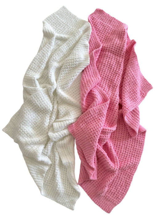 Phufy® Bliss Waffle Blanket, White