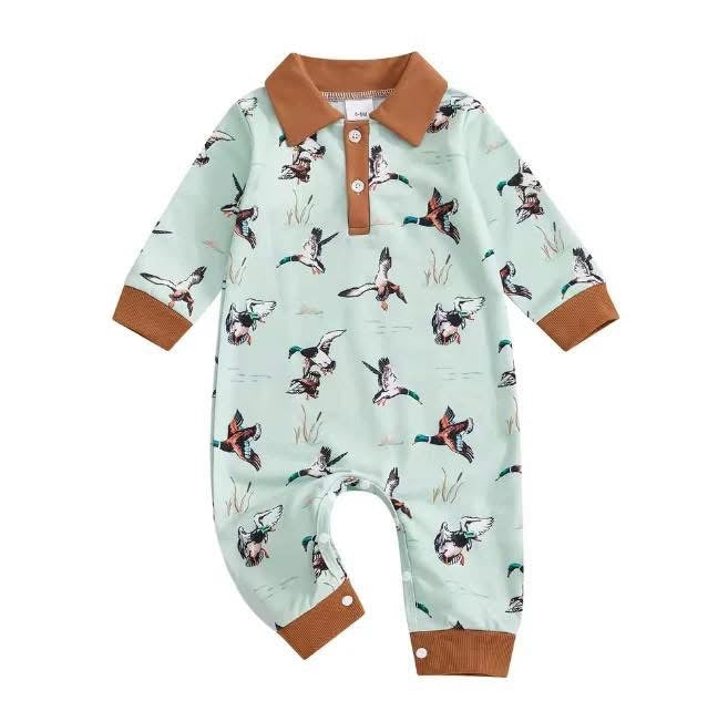 Rust Collar Green Mallard Jumper