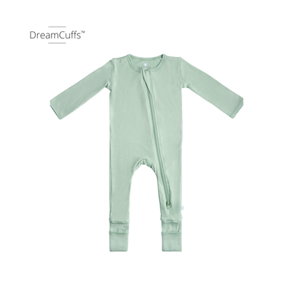 Baby Bamboo Pajamas w/ DreamCuffs™ - Dusty Rose