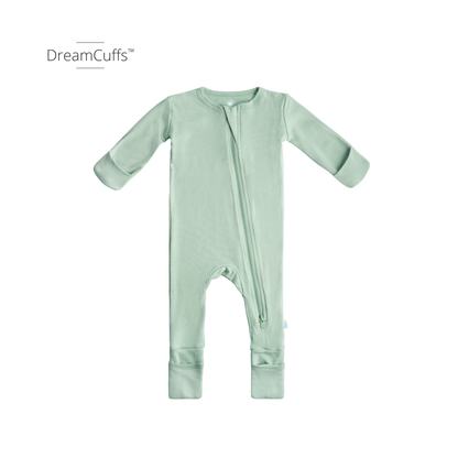 Baby Bamboo Pajamas w/ DreamCuffs™ - Dusty Rose