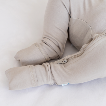 Baby Bamboo Pajamas w/ DreamCuffs™ - Dusty Rose