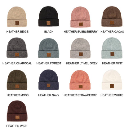 CC Beanie Heather Knit Basic - ADULT