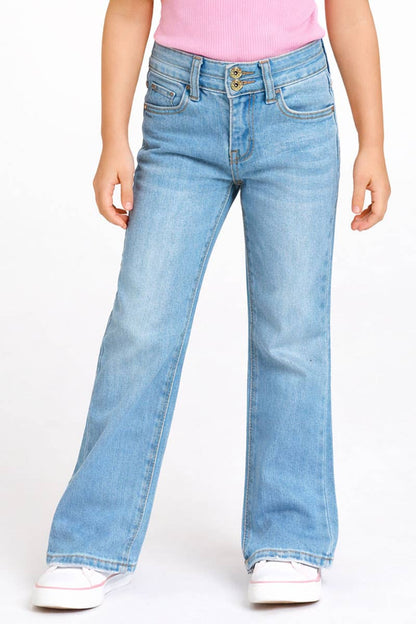 Toddlers Basic Fit Jeans w/ Glitter Buttons