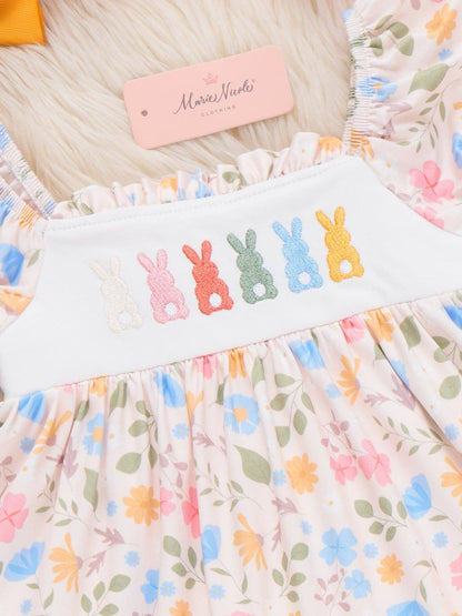 Blossom Hop Embroidered Dress