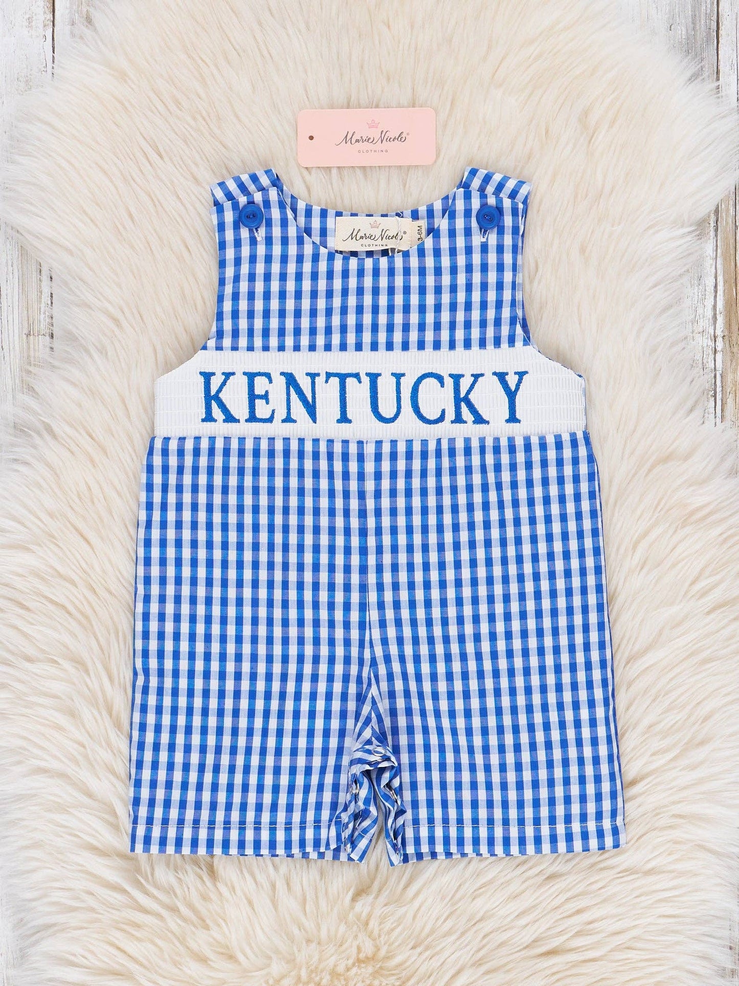 Kentucky Smocked Gingham Johnny