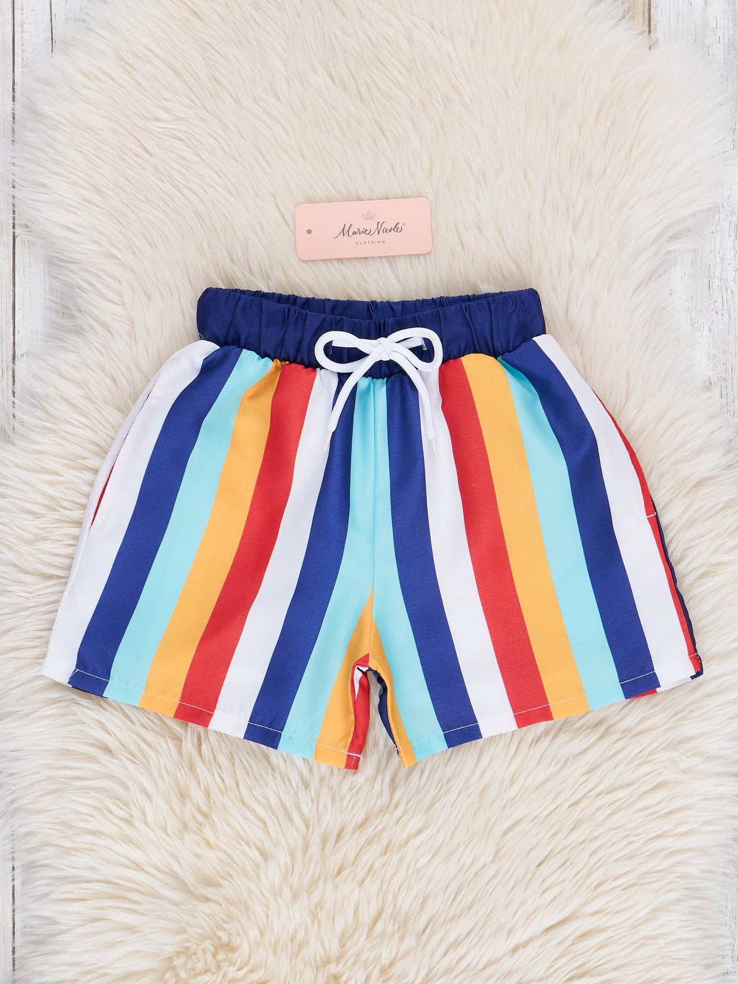 Navy Striped Swimsuit