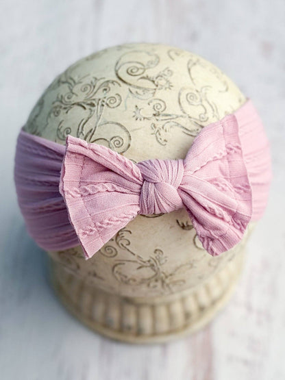 Cable Knit Bow Headbands