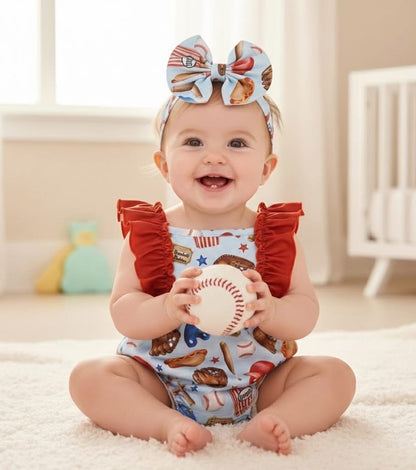 Baseball Life - Girl Romper