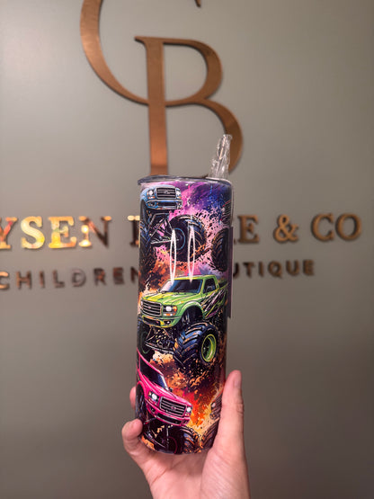 20oz Tumbler - Monster Trucks