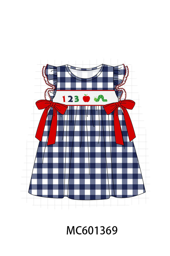 Back to School 123 Smocked Gingham - Dress