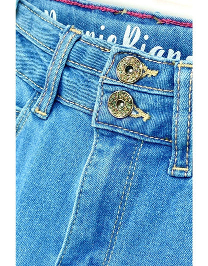 Toddlers Basic Fit Jeans w/ Glitter Buttons