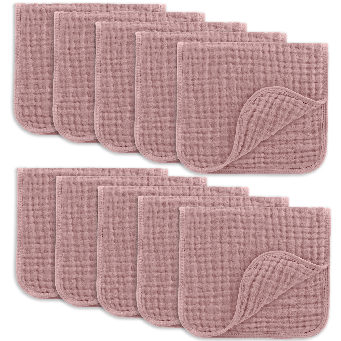 Baby Burp Cloths - 100% Muslin Cotton by Comfy Cubs