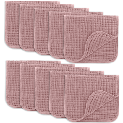 Baby Burp Cloths - 100% Muslin Cotton by Comfy Cubs