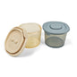 Ali+Oli Silicone Food Containers (4oz) 2-pack (Sky-Khaki)
