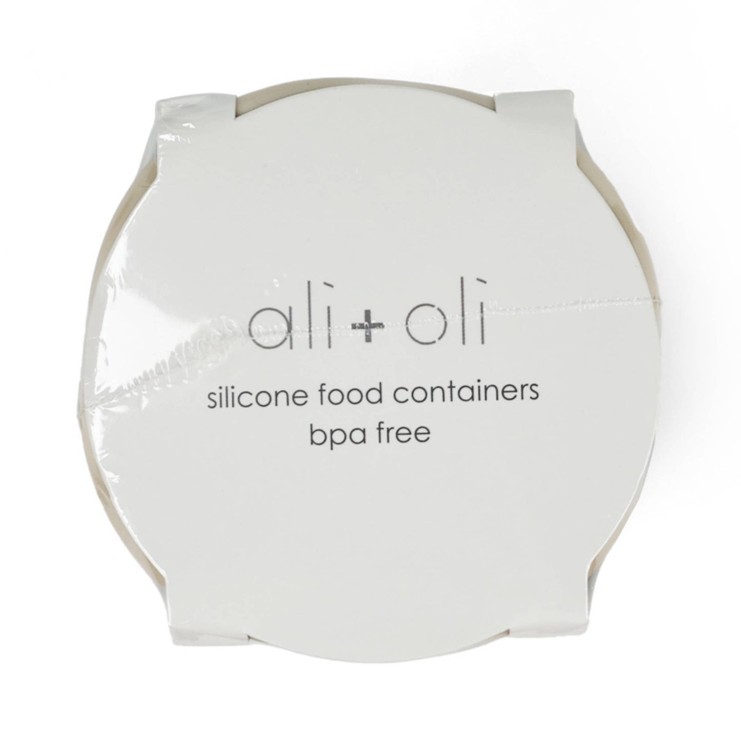 Ali+Oli Silicone Food Containers (4oz) 2-pack (Sky-Khaki)