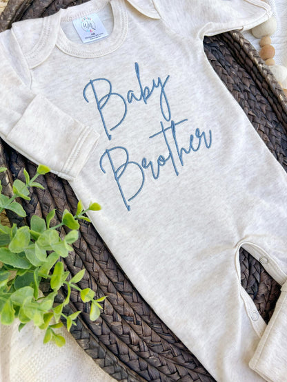 Baby Romper | Baby Brother Blue