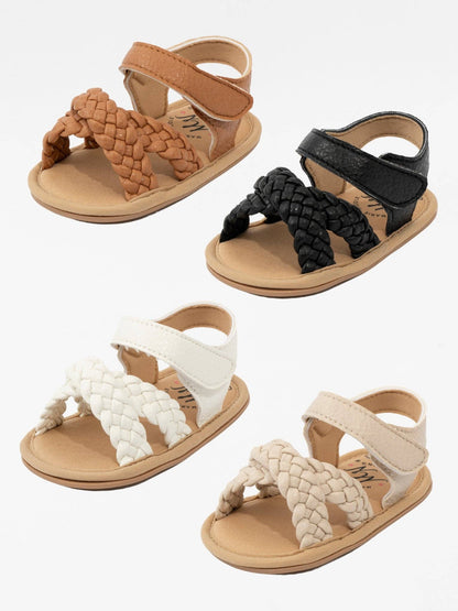 Braided Cross-Front Baby Sandals
