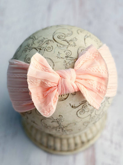 Cable Knit Bow Headbands