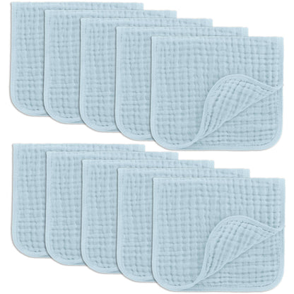 Baby Burp Cloths - 100% Muslin Cotton by Comfy Cubs